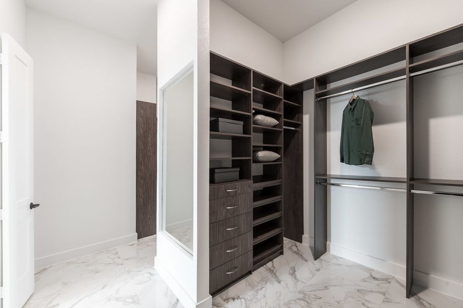 Representative furnished interior of a home built from the Carignan by Tri Pointe Homes in Woodson’s Reserve, Spring (Image 70).