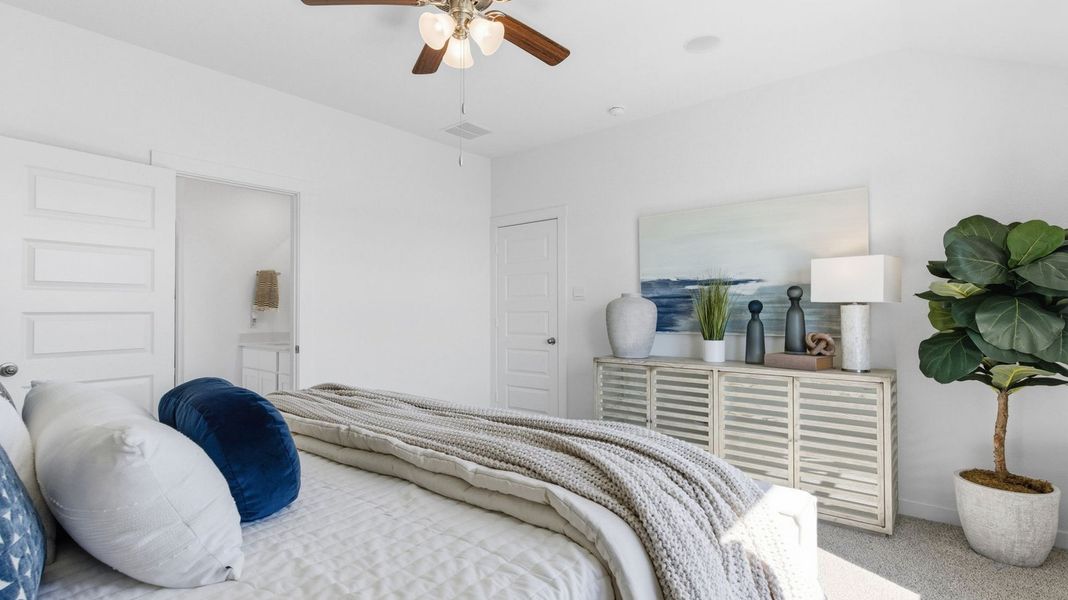 Furnished interior view inside a new home in Westland Ranch 50' Homesites, League City (Image 14).