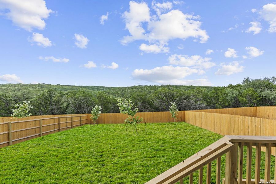 Exterior details and patio area of a home in Waterwheel, San Antonio (Image 3).