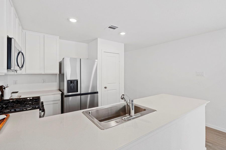 Furnished interior view inside a new home in Emberly: Watermill Collection, Beasley (Image 16). Furnished interior view inside a new home in Emberly: Watermill Collection, Beasley (Image 16).