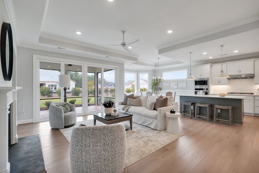 Representative furnished interior of a home built from the Pierre's Bay by Kent Homes in Oyster Harbour, Supply (Image 118).