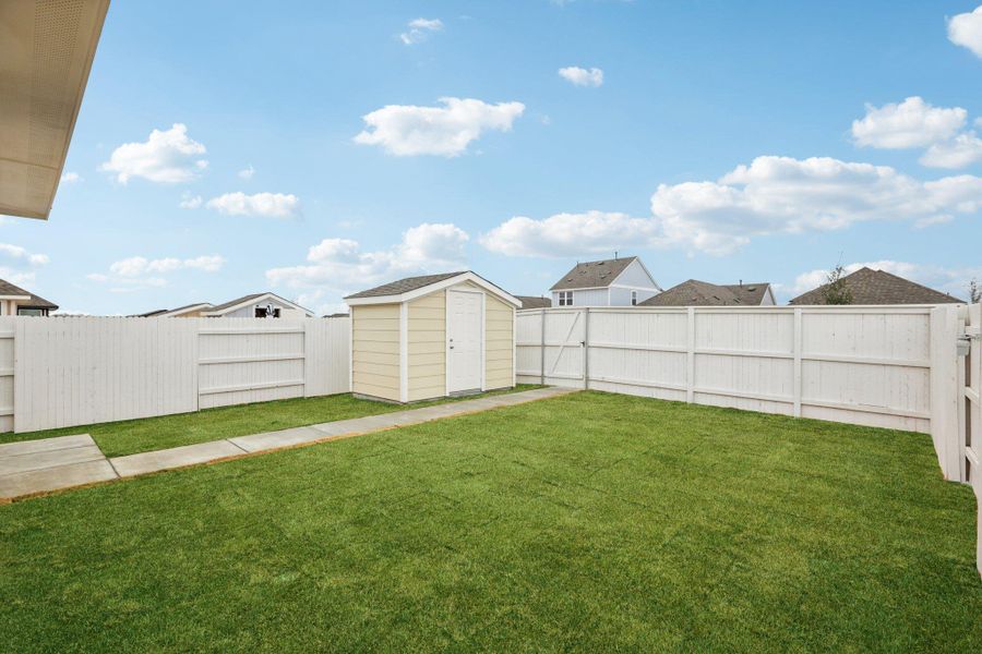 Private Backyard of Home