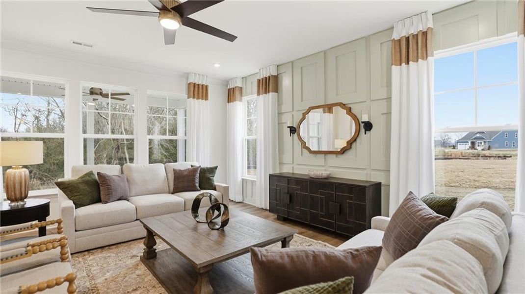 Furnished interior view inside a new home in , Dawsonville (Image 31).