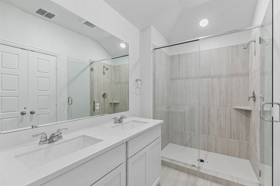 Furnished interior view inside a new home in Beamer Villas, Friendswood (Image 9).