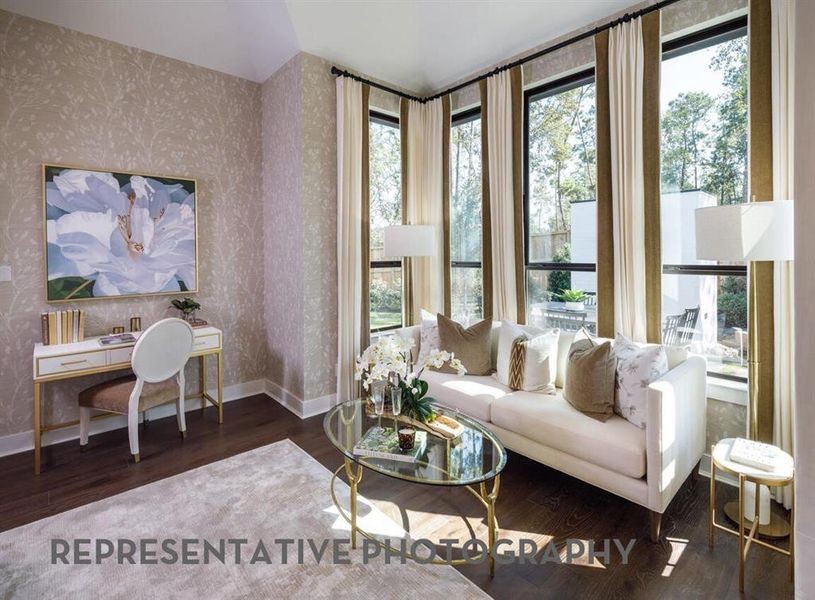 Furnished interior view inside a new home in Mosaic, Celina (Image 35).