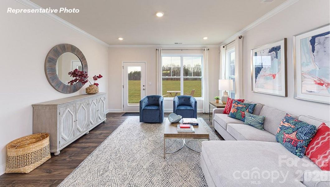 Furnished interior view inside a new home in Skybrook Corners, Huntersville (Image 24).