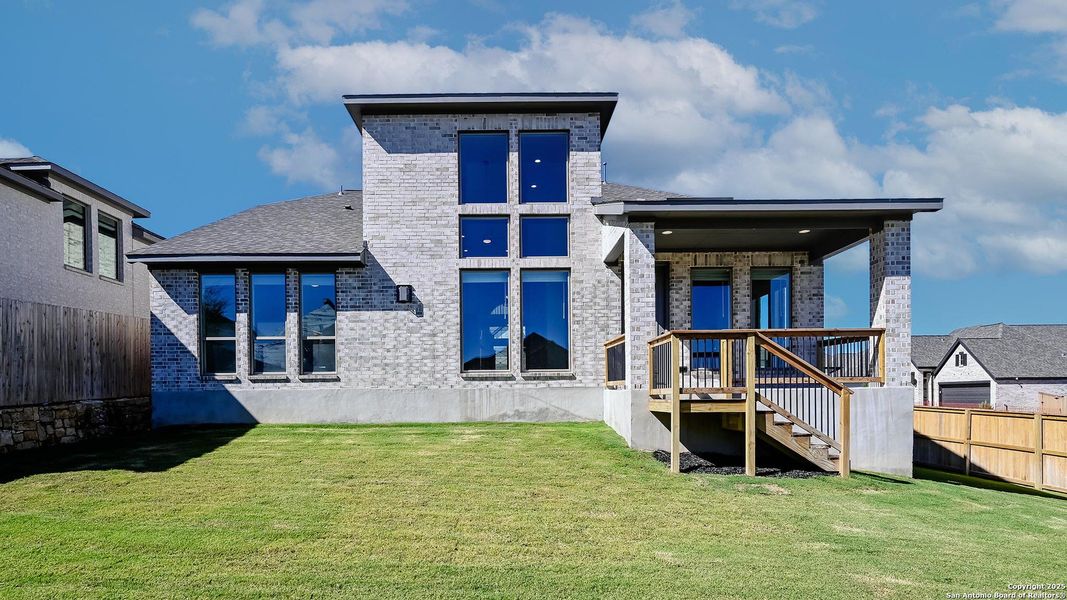 Exterior details and patio area of a home in Johnson Ranch 55', Bulverde (Image 19). Exterior details and patio area of a home in Johnson Ranch 55', Bulverde (Image 19).