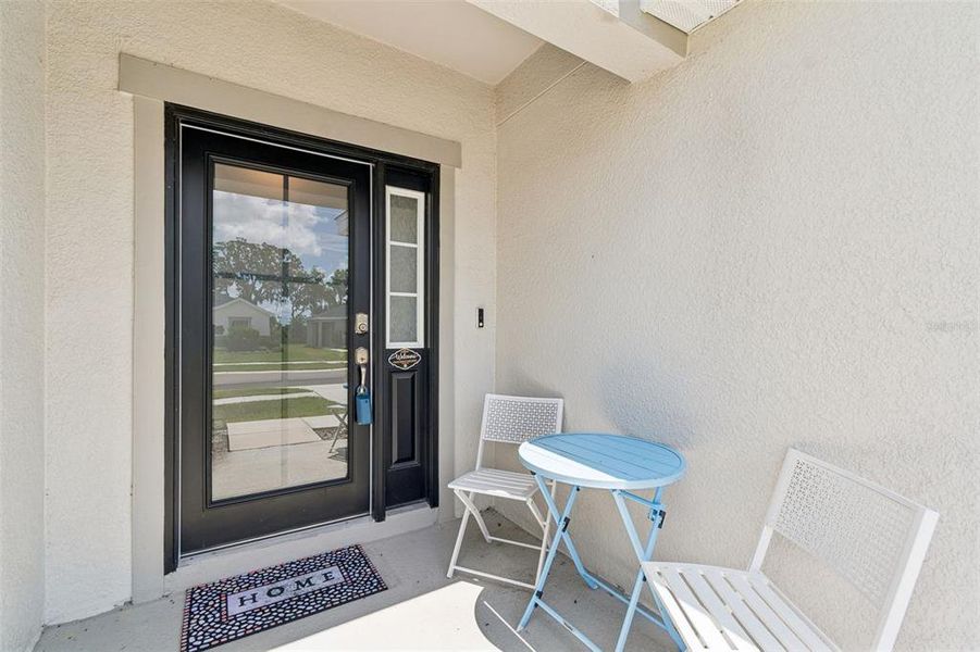 Exterior details and patio area of a home in , Zephyrhills (Image 32).