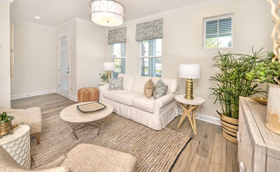 Representative furnished interior of a home built from the Castillo - C - Townhome Series by ICI Homes in West End at Town Center, Ponte Vedra (Image 8).