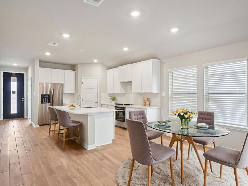 Furnished interior view inside a new home in Comanche Ridge, San Antonio (Image 3).