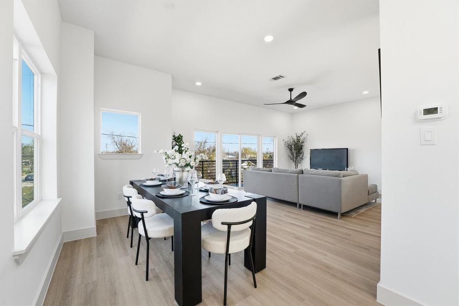 Furnished interior view inside a new home in , Houston (Image 18).