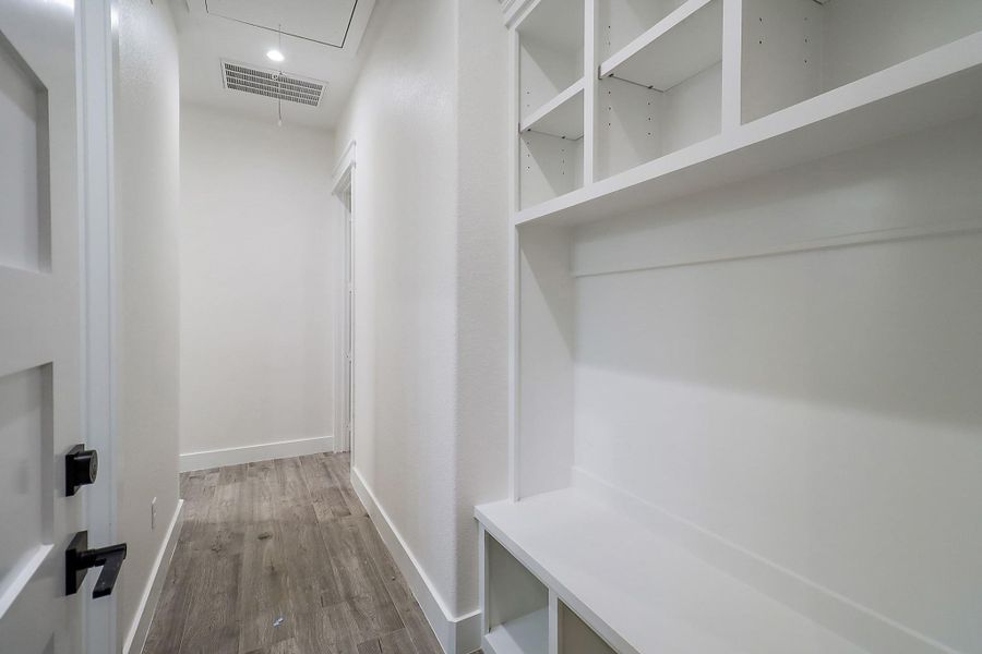 Mudroom by the garage Mudroom by the garage