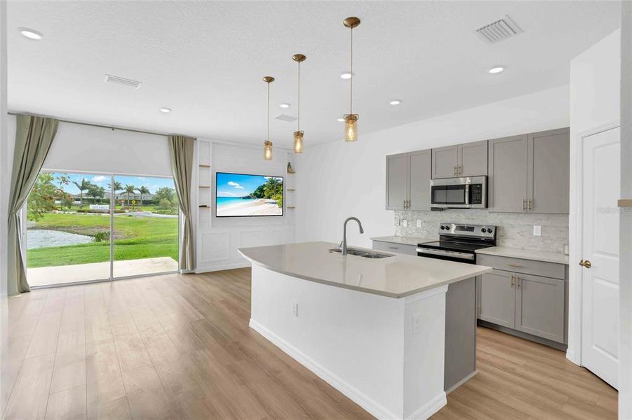 Furnished interior view inside a new home in , Sarasota (Image 7). Furnished interior view inside a new home in , Sarasota (Image 7).