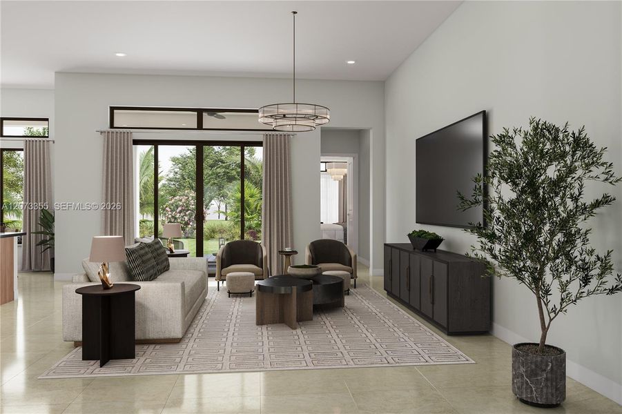 Furnished interior view inside a new home in Parkland Royale, Parkland (Image 7). Furnished interior view inside a new home in Parkland Royale, Parkland (Image 7).