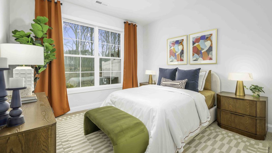 Furnished interior view inside a new home in The Meadows at Kinsley, Jamestown (Image 8). Furnished interior view inside a new home in The Meadows at Kinsley, Jamestown (Image 8).