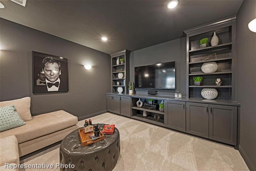 Media Room - The Ames (3480 Plan)