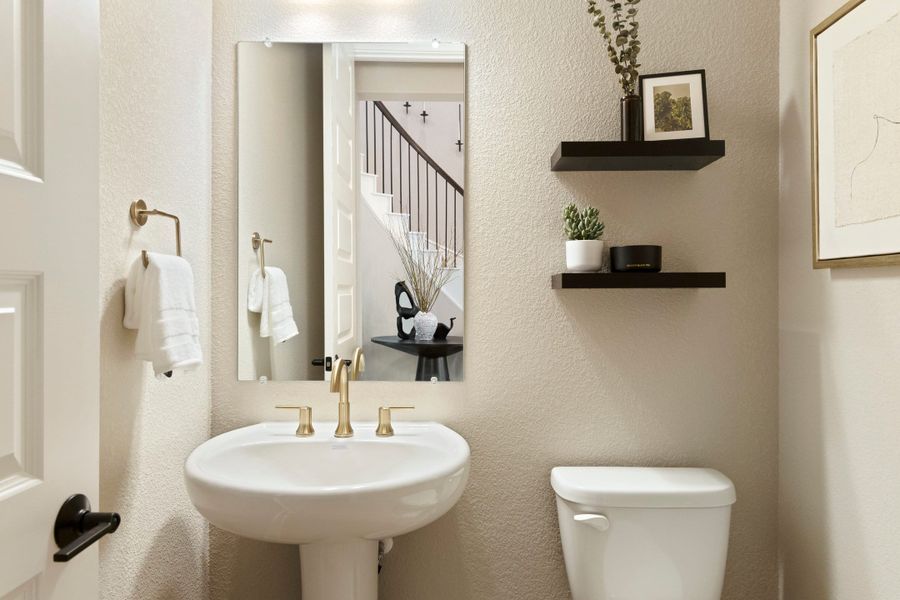 Representative furnished interior of a home built from the McKinney by Tri Pointe Homes in Lariat, Liberty Hill (Image 13).