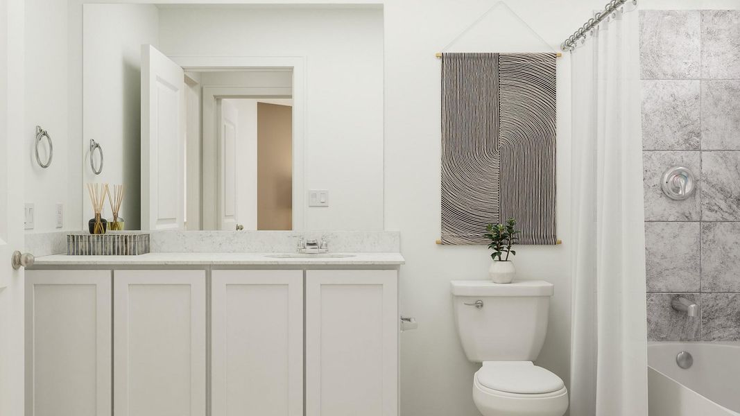 Furnished interior view inside a new home in Cotton Brook, Hutto (Image 6).