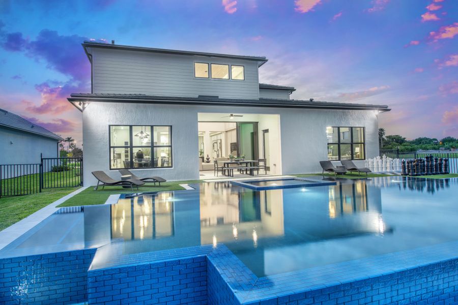 Representative exterior details of a home built from the Livingston II by Pulte Homes in Marigold, Davie (Image 3).