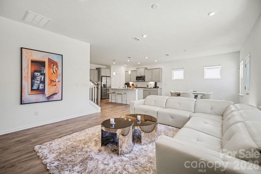 Furnished interior view inside a new home in Parkside Crossing, Charlotte (Image 25).