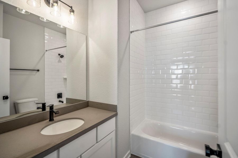 Furnished interior view inside a new home in Artavia 70′ Lots, Conroe (Image 12).