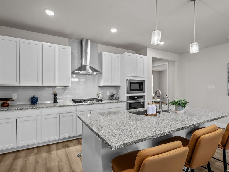 Furnished interior view inside a new home in Ladera, San Antonio (Image 12).