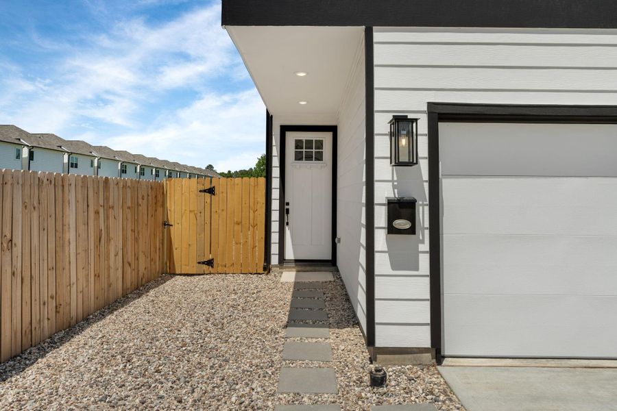 Exterior details and patio area of a home in , Houston (Image 20). Exterior details and patio area of a home in , Houston (Image 20).
