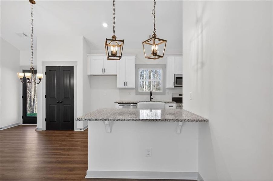 Furnished interior view inside a new home in , Dallas (Image 7).