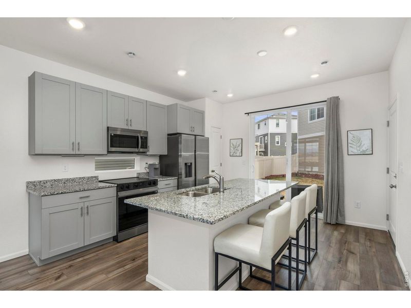 Furnished interior view inside a new home in Thompson River Ranch, Johnstown (Image 9).