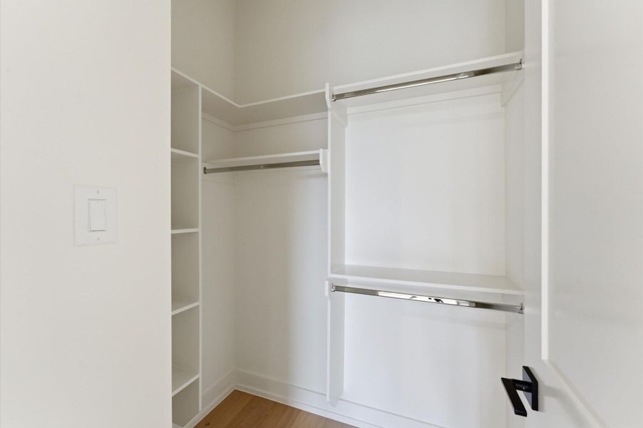 Another closet for a secondary bedroom.
