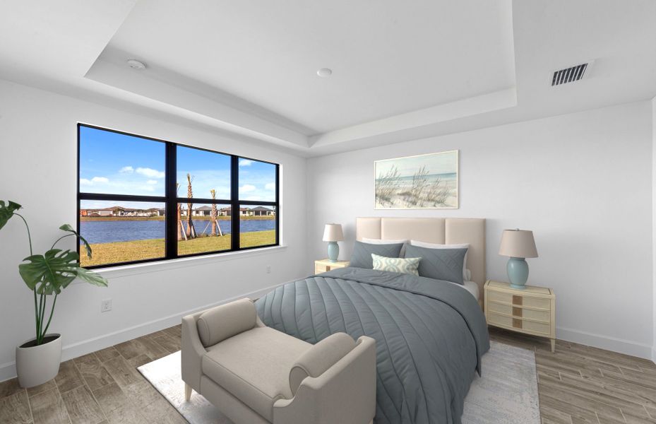 Furnished interior view inside a new home in Del Webb Naples, Ave Maria (Image 13).