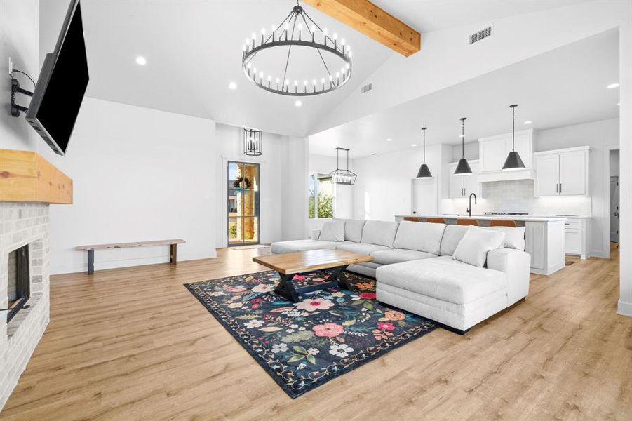 Furnished interior view inside a new home in , Abilene (Image 28).