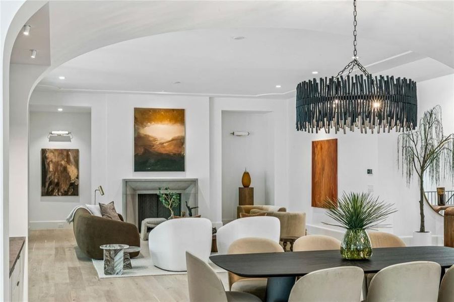 Furnished interior view inside a new home in , Atlanta (Image 28).