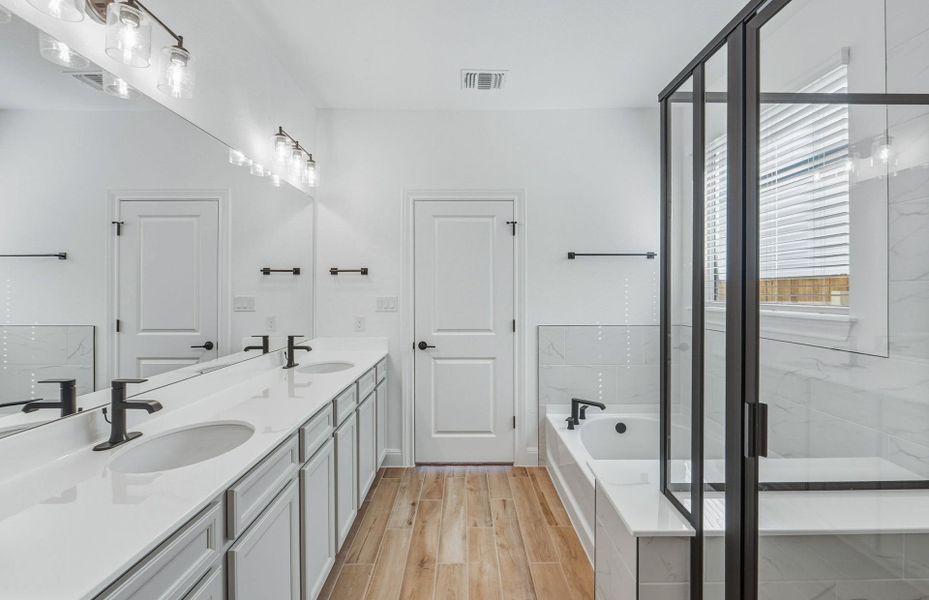 Furnished interior view inside a new home in Santa Rita Ranch, Liberty Hill (Image 13).