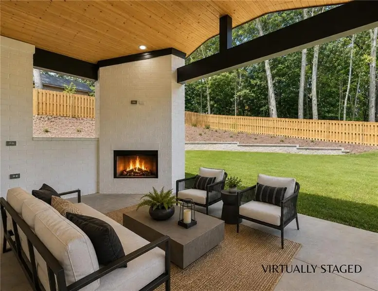 Exterior details and patio area of a home in , Hoschton (Image 33).