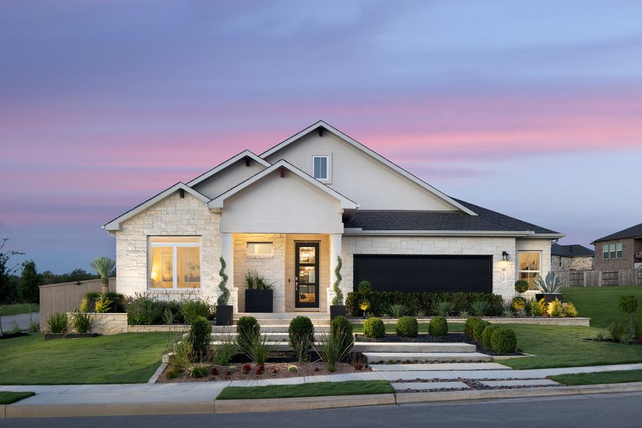 Representative exterior photo of a completed home built from the Franklin by Scott Felder Homes in Esperanza, Boerne, TX (Image 21). Representative exterior photo of a completed home built from the Franklin by Scott Felder Homes in Esperanza, Boerne, TX (Image 21).