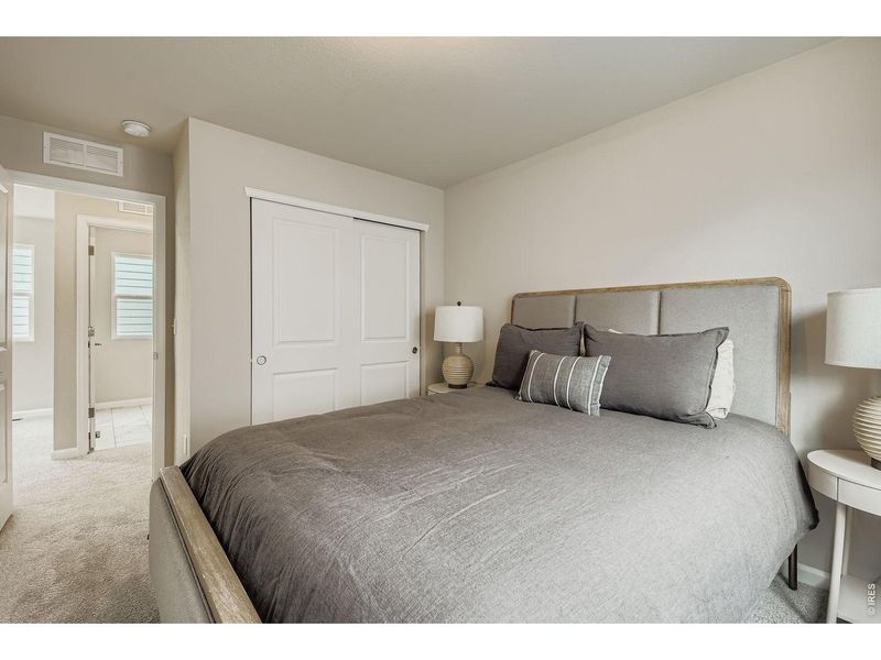 Furnished interior view inside a new home in Waterfield, Fort Collins (Image 19). Furnished interior view inside a new home in Waterfield, Fort Collins (Image 19).