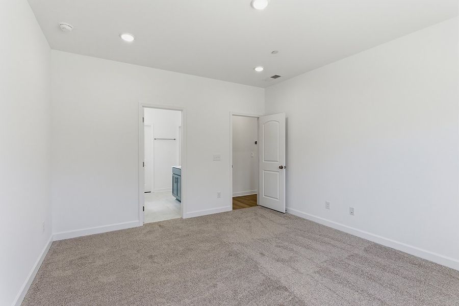 A room with white walls. A room with white walls.