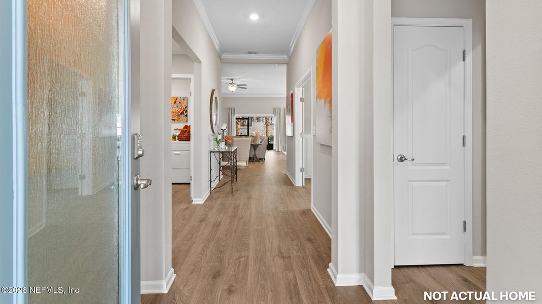 Furnished interior view inside a new home in Sawmill Branch, Palm Coast (Image 32).