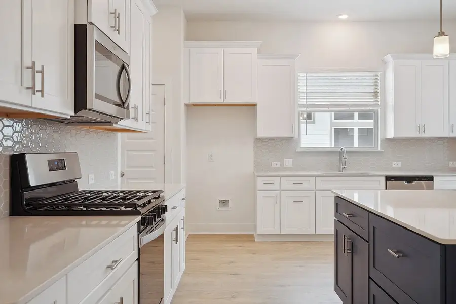 Furnished interior view inside a new home in Sage Hollow, Kyle (Image 6). Furnished interior view inside a new home in Sage Hollow, Kyle (Image 6).