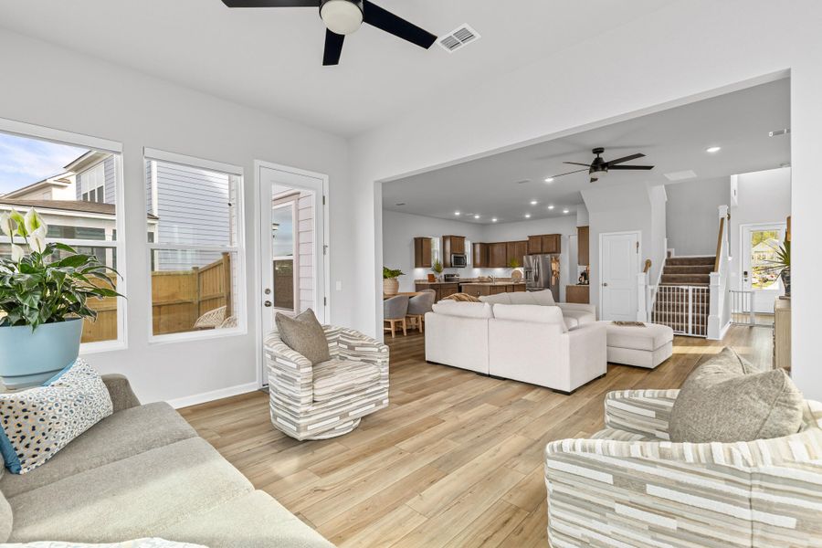 Furnished interior view inside a new home in , Charleston (Image 34).