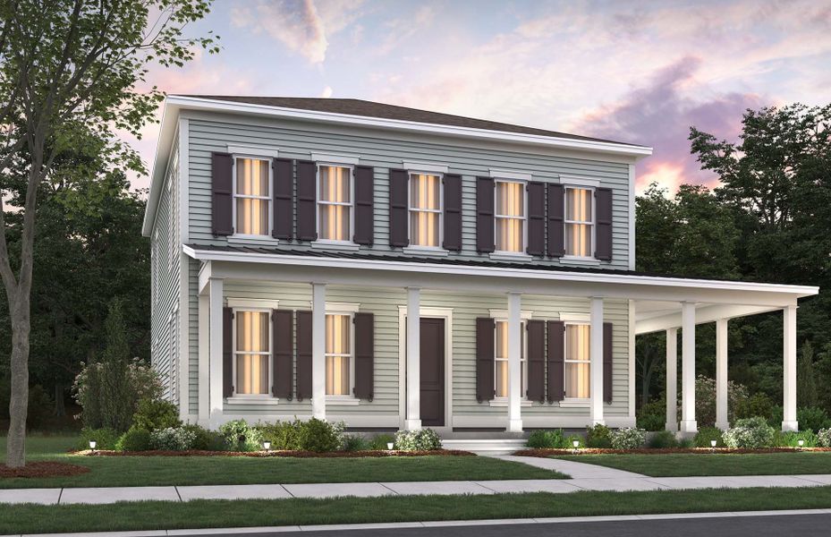 Primrose Exterior 26 new home with a full length wrap-around porch