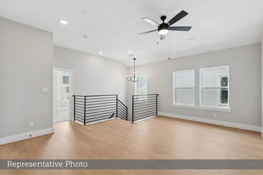 Spacious, unfurnished interior of a new home in Easthaven at Bridgeland Central - Horizon Collection, Cypress (Image 10).