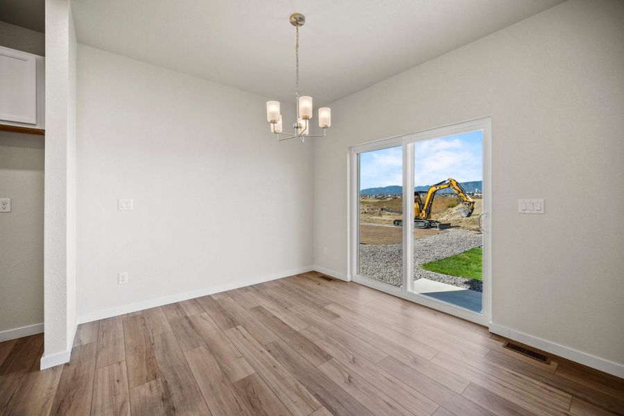 Representative unfurnished interior of a home built from the Sage by View Homes in The Glen, Colorado Springs (Image 30). Representative unfurnished interior of a home built from the Sage by View Homes in The Glen, Colorado Springs (Image 30).