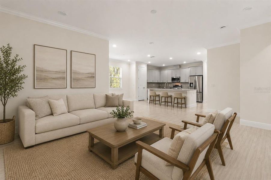 Furnished interior view inside a new home in , Belleview (Image 7).