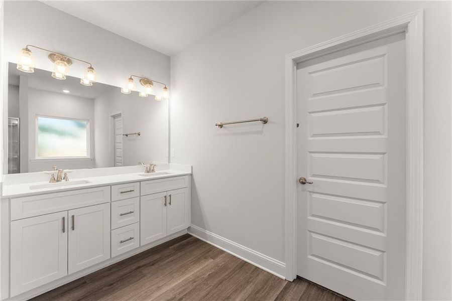 Furnished interior view inside a new home in Habersham Meadows, Demorest (Image 8).