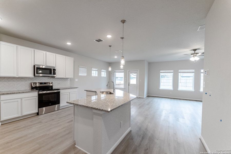 Furnished interior view inside a new home in Cloud Country, New Braunfels (Image 4).