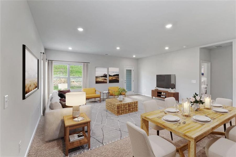 Furnished interior view inside a new home in , Calhoun (Image 6).