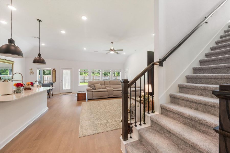 Furnished interior view inside a new home in Pinewood at Grand Texas, New Caney (Image 10).