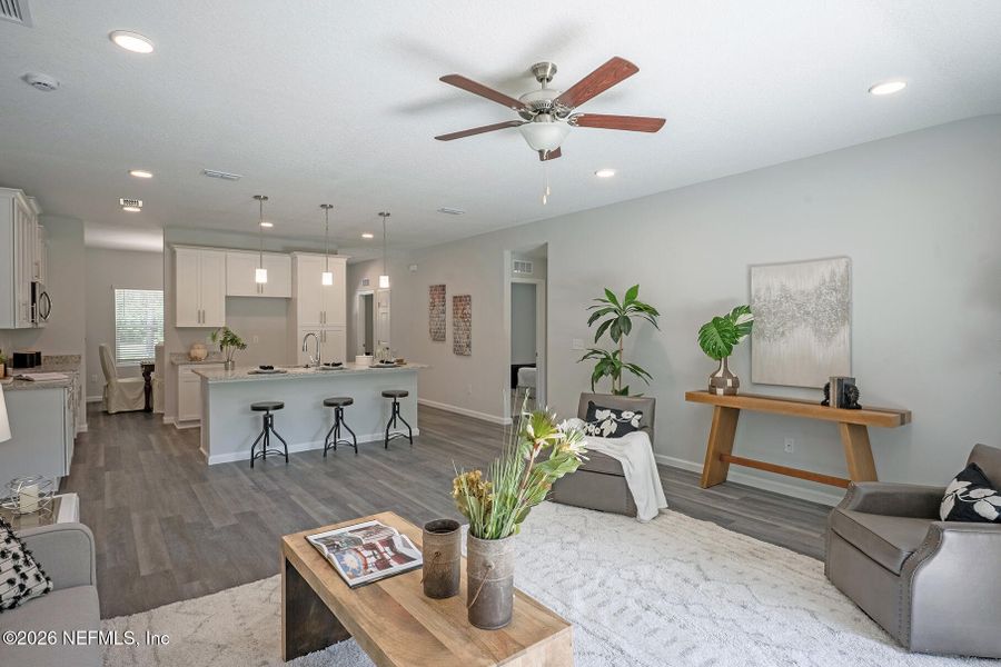 Furnished interior view inside a new home in , Jacksonville (Image 36).